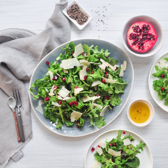 Pomegranate, Parmesan &Rocket Salad