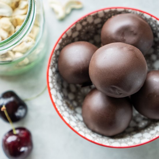 Sugar Free Cherry Bomb Bliss Balls