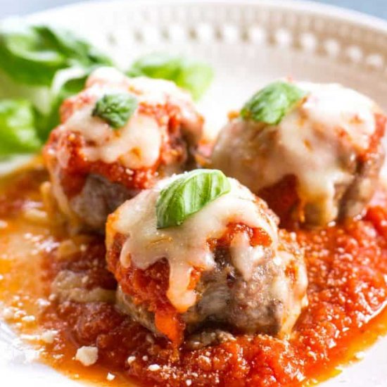 Cheesy Keto Meatballs