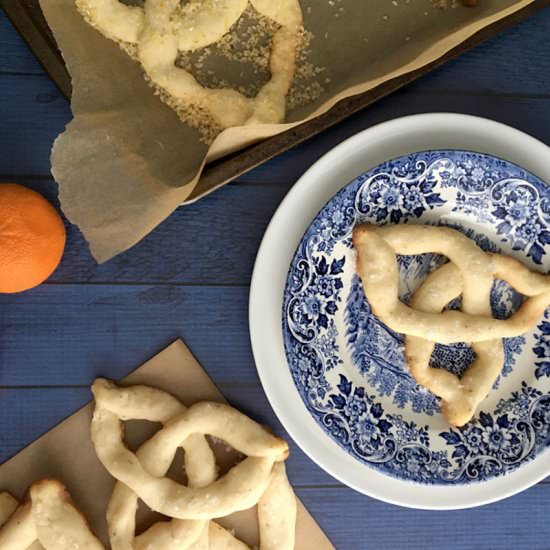 citrus celtic knot cookies