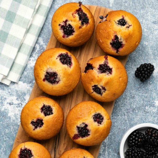 Vegan Blackberry Muffins