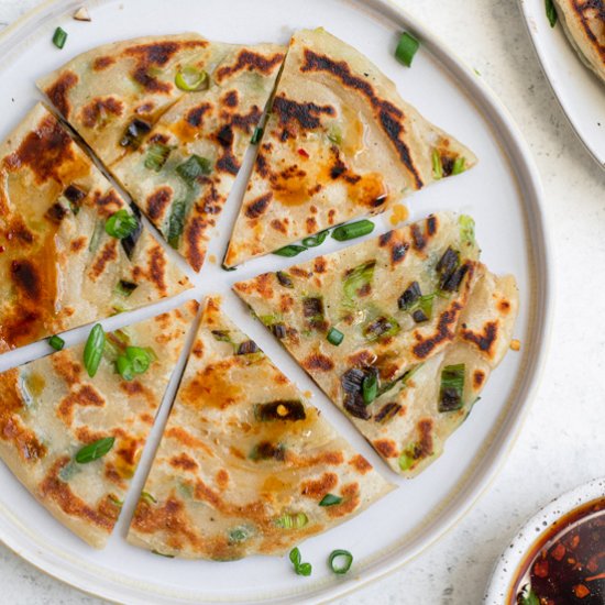 homemade scallion pancakes