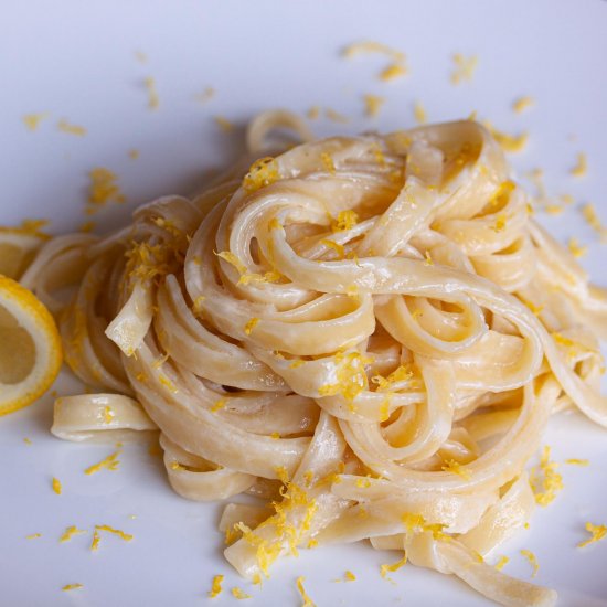 Fettuccine with Lemon Mascarpone