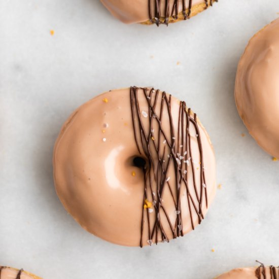 Blood Orange Glazed Donuts