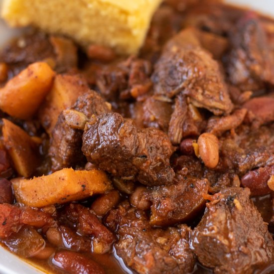 Chunky Beef Crockpot Chili