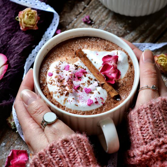 Vegan Beet and Superfood Hot Chocolate