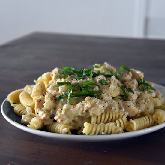 Mushroom and Chicken Pasta