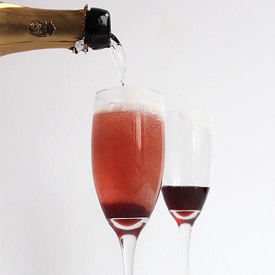 Cherry and Champagne Cocktail