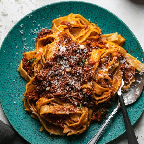 Braised Pork Ragu Pasta