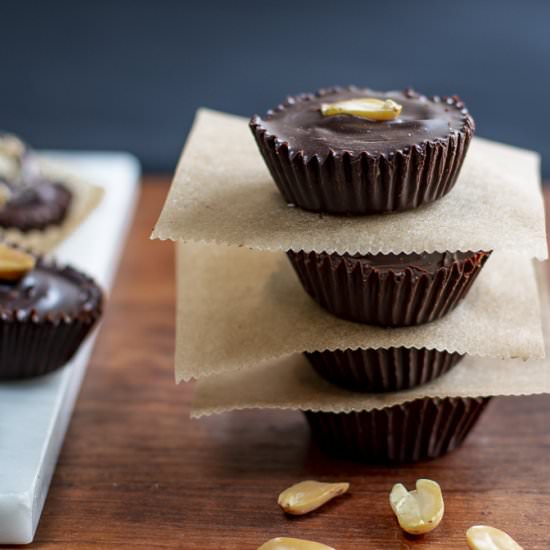 Dark Chocolate Peanut Butter Cups