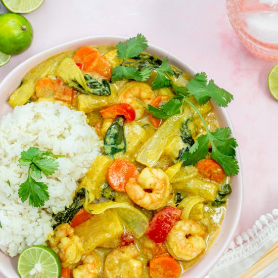 Thai Shrimp Yellow Curry