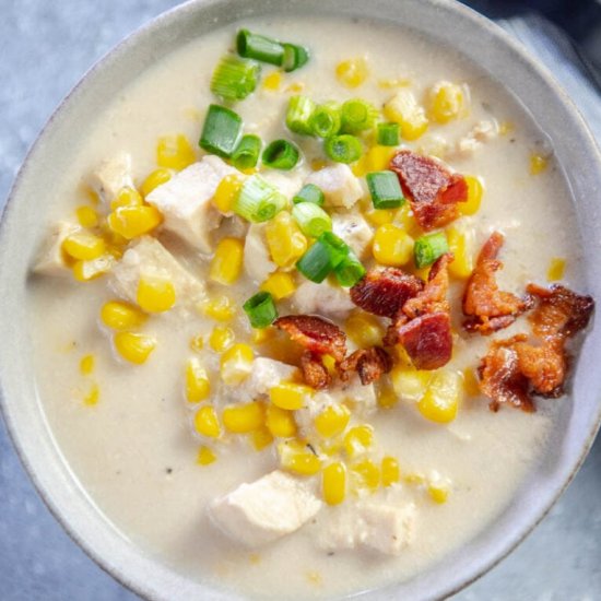 Slow Cooker Chicken Corn Chowder