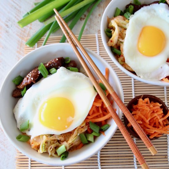 Korean BBQ Cauliflower Rice Bowl