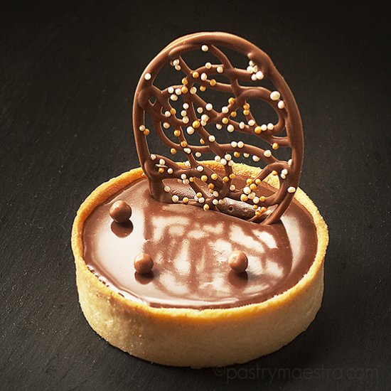 Soft Caramel Chocolate Ganache Tart