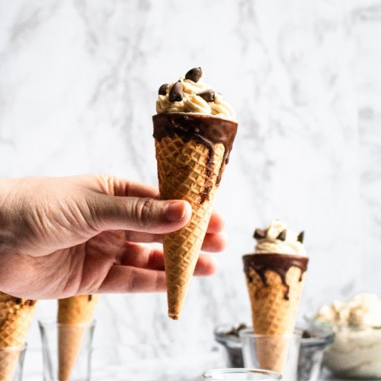 Vegan Cannoli Cones