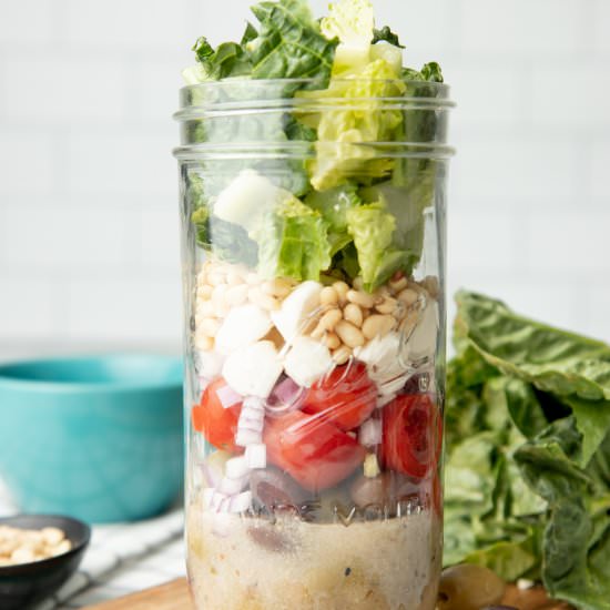 Italian Chopped Salad in a Jar