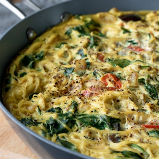 Vegan Pasta Frittata