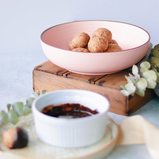 Cinnamon Sugar Cookie Dough Bites