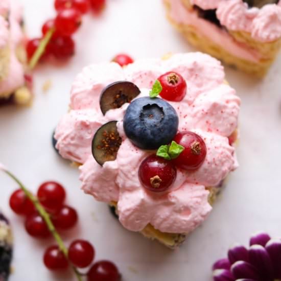 Heart Shaped Vegan Cakes