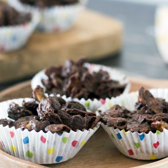 Healthier chocolate cornflake cakes