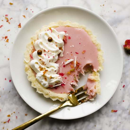 White Chocolate Raspberry Tarts