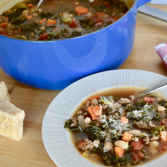 Sausage Kale Bean Soup