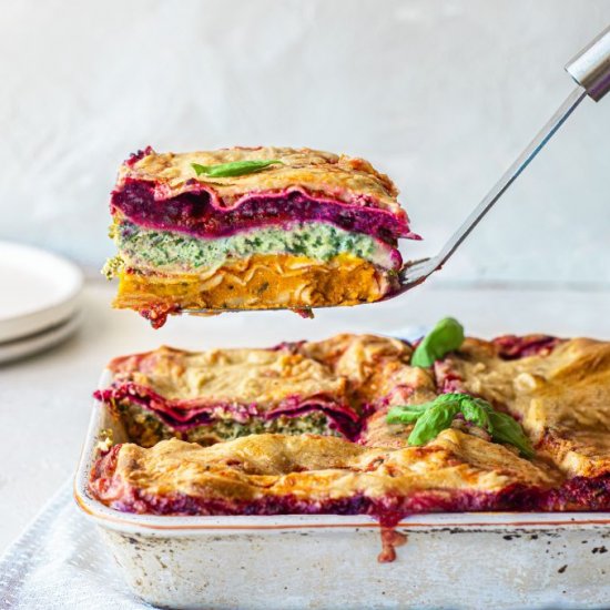 Vegan Rainbow Lasagna