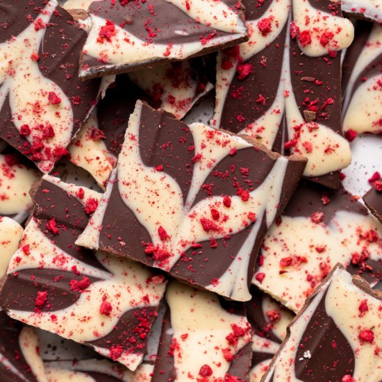 3-Ingredient Swirled Chocolate Bark