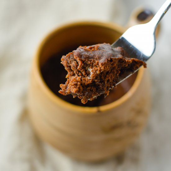 Eggless Chocolate Mug Cake