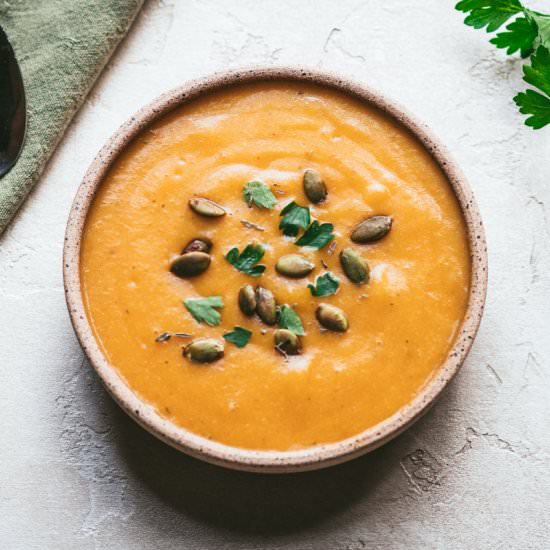 All in One Pot Winter Squash Soup