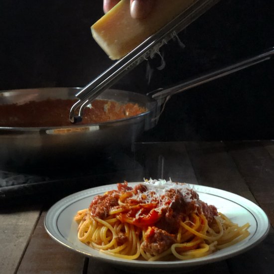 Spaghetti with Pork Bolognese