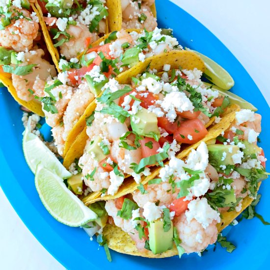 EASY CAULIFLOWER CEVICHE TACOS