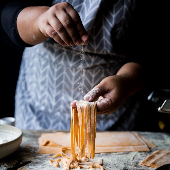 Vegan eggless pasta dough recipe