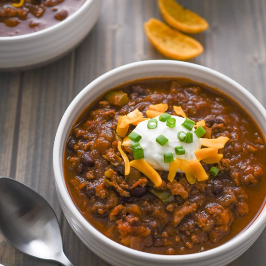 Pressure Cooker Turkey Chili