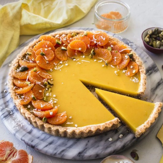 Mandarin Curd Tart