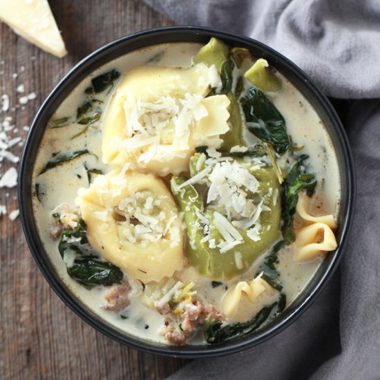 Spinach Tortellini Soup