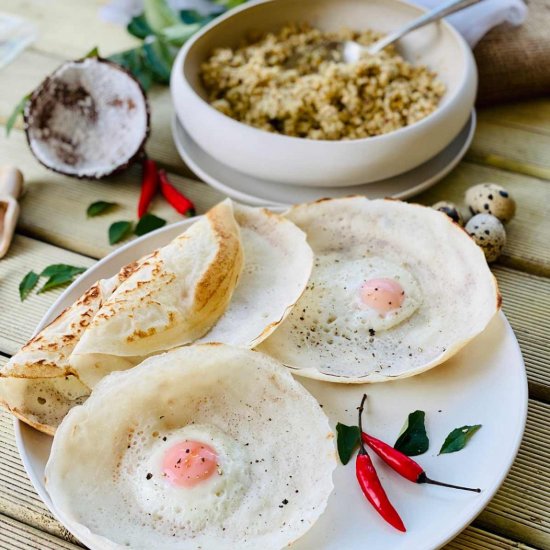 Appam or Sri Lankan hoppers