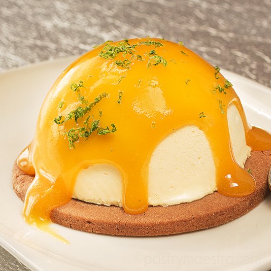 Passion Fruit Semifreddo HalfSphere