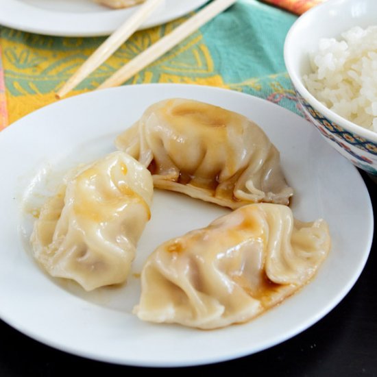 Homemade Gyoza