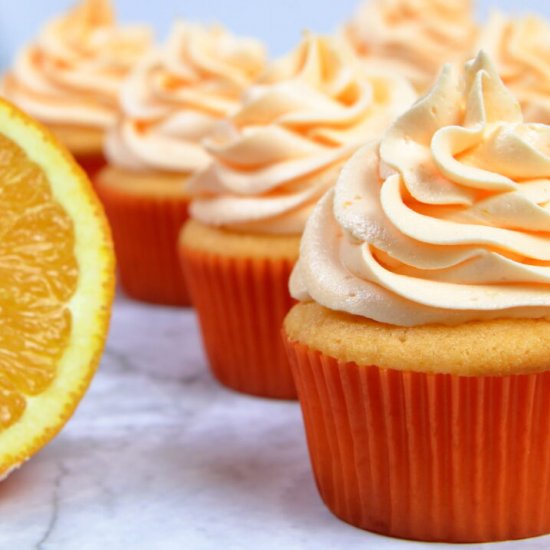 Orange Creamsicle Cupcakes