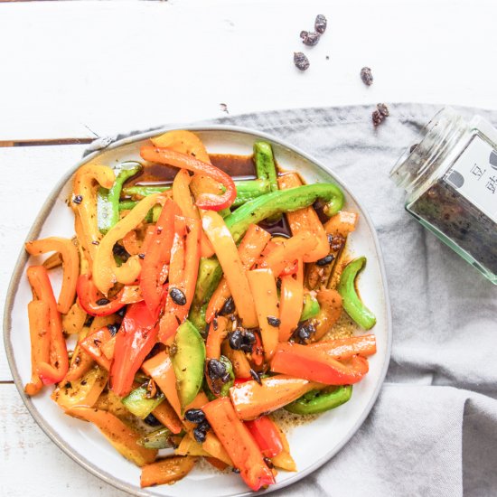 FERMENTED BLACK BEAN PEPPER STIRFRY