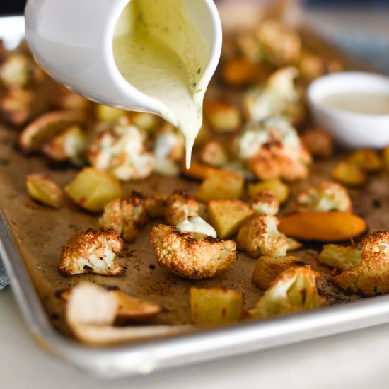 Roasted Cauliflower and Potatoes