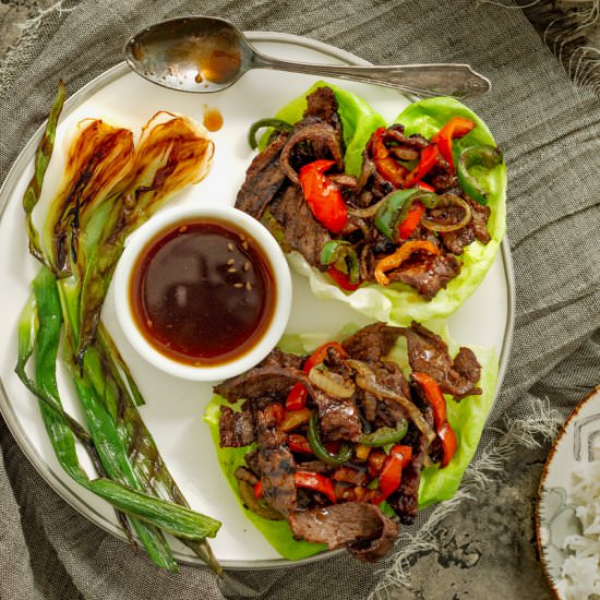 Korean Barbecue Lettuce Wraps