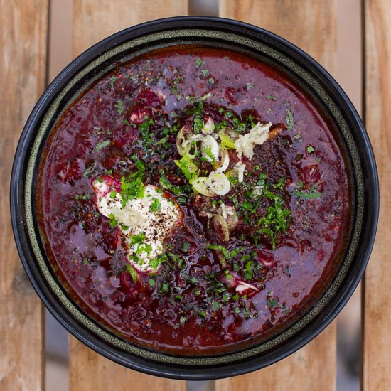 Borscht (Борщ) – Beetroot soup