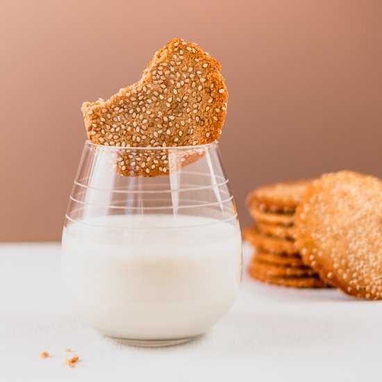 Honey tahini cookies