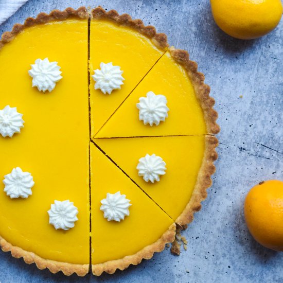 Meyer Lemon Curd Tart