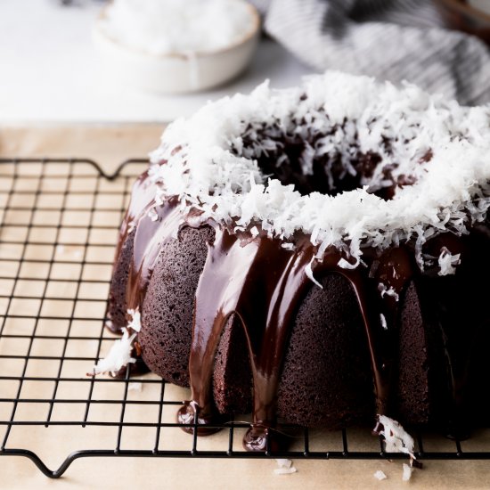 Chocolate Coconut Bundt Cake