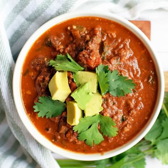 Vegan Beanless Chili