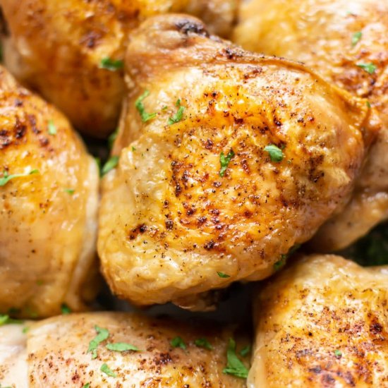 easiest baked chicken thighs