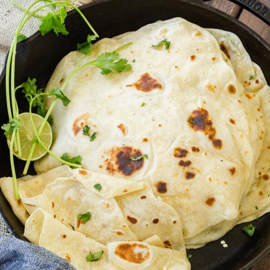 Authentic Homemade Flour Tortillas